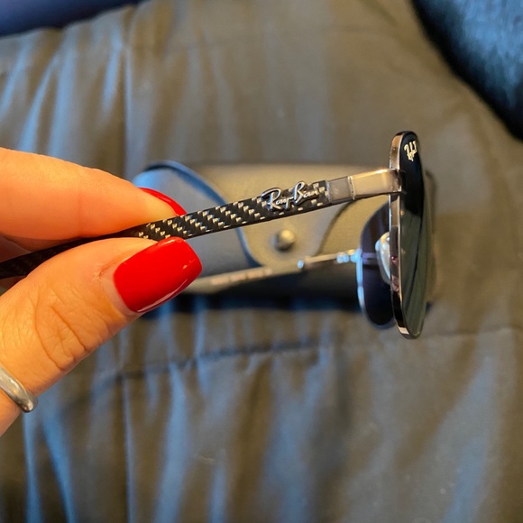 Rayban Polarized sunglasses w/ carbon fiber frames - Picture 3 of 3